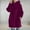 Hot Pink, variant on Aloohaidyvio womens jackets ,Womens Hoodie Zipper Long Coat Solid Color Pockets Long Sleeve Sweatshirts Tops