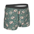 thumbnail image 3 of Kll Hedgehogs And Flowers Men'S Cotton Boxer Briefs Underwear-Medium, 3 of 9