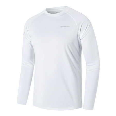 Men's Long Sleeve UPF 50+ Sun Protection Loose Fit Sports Swimming Running Fishing Hiking Quick Drying Surfing T-Shirts LYH