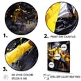 thumbnail image 3 of Designart "Fusion Of Yellow Jazz Dance I" Dance Wall Art Prints, 3 of 7