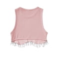 thumbnail image 5 of Coduop Women Tank Tops Sleeveless Round Neck Rhinestone Tassel Hem Vests Summer, 5 of 5
