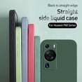thumbnail image 2 of Funda De Silicona Líquida Para Huawei P60 Pro P60Pro P60P 4G 2023 Borde Recto Suave Flexible TPU Parachoques Cubierta Trasera Carcasa Simple A Prueba De Golpes Color Sólido, 2 of 4