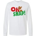 thumbnail image 3 of Inktastic Oh Snap Broken Gingerbread Long Sleeve T-Shirt, 3 of 5