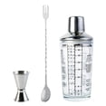 thumbnail image 2 of Coctelera de acero inoxidable-mezclador de bebidas Bartender Martini Shaker Bar Tool Boston Shaker-para familias, herramientas de vino, accesorios de Juego de 3 piezas Macarena Cocteleras, 2 of 7