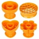 thumbnail image 3 of 4 moldes para pan, prácticos moldes para manualidades, accesorios de plástico para hornear (naranja), 3 of 5