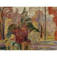 thumbnail image 3 of Abraham Manievich 18x15 Black Modern Framed Museum Art Print Titled - Fall Scene, 3 of 5