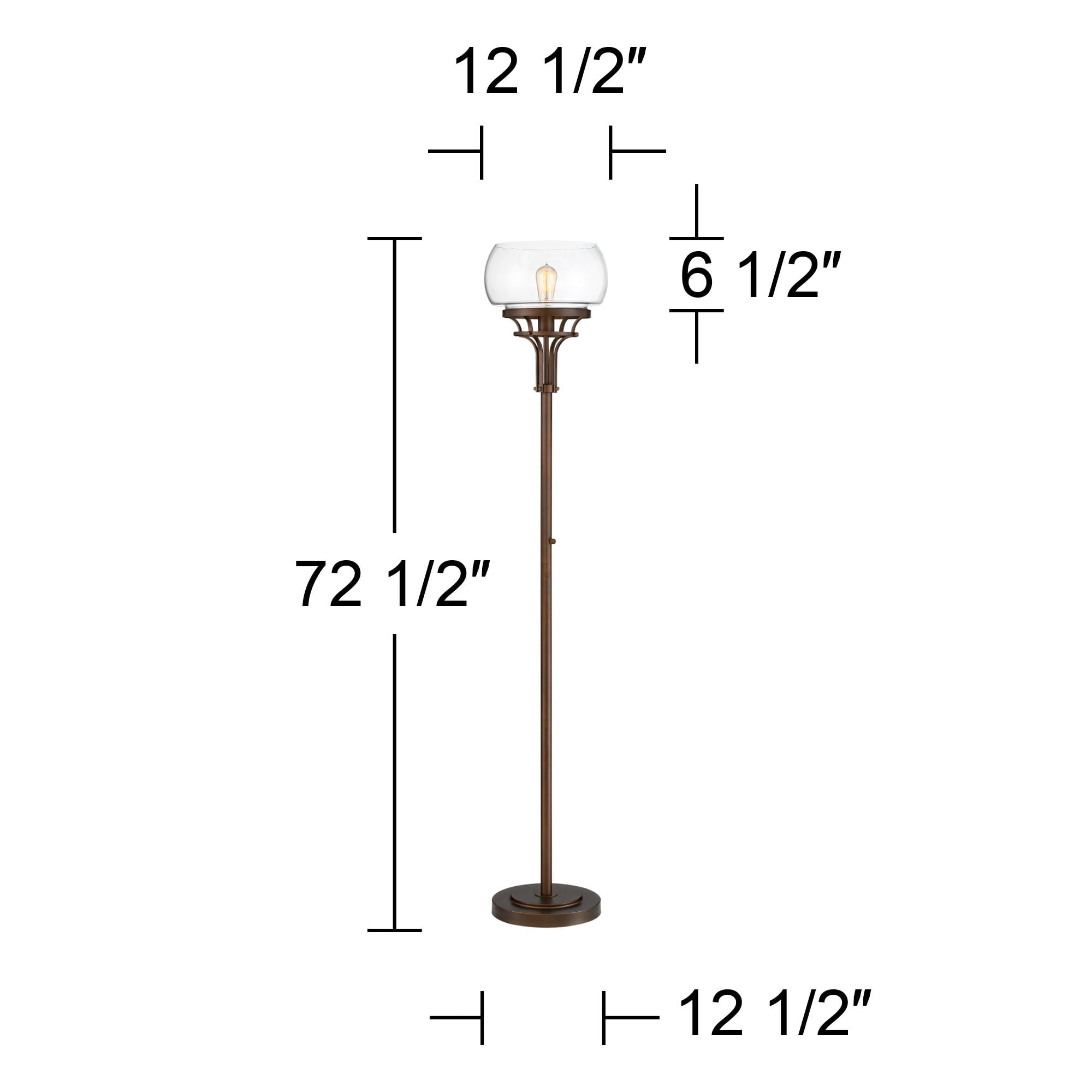 Franklin iron works luz torchiere floor lamp deals
