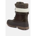 thumbnail image 3 of Delphine Knitted Collar Lace Up Boots, 3 of 11