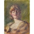 thumbnail image 2 of Alice Pike Barney 15x18 Black Ornate Wood Framed Double Matted Museum Art Print Titled - Study of Head (ca. 1926), 2 of 5