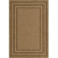 thumbnail image 3 of Unique Loom Outdoor Border Collection Area Rug - Multi Border (4' 1" x 6' 1" Rectangle Light Brown/Brown), 3 of 7