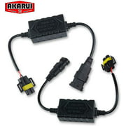 Akarui CAN-BUS Error Warning Cancel Decoder Anti-flicker Resistor Harness for LED Headlight (H4 (9003))