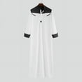 thumbnail image 4 of Birdeem Chemise Décontractée Mode pour Hommes à Manches Longues Col Montant, 4 of 12