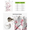 thumbnail image 5 of Tie Up Curtains Spring Pink Flower Cherry Blossom White Kitchen Short Window Curtain Modern Home Decor Small Window Roman, 5 of 5