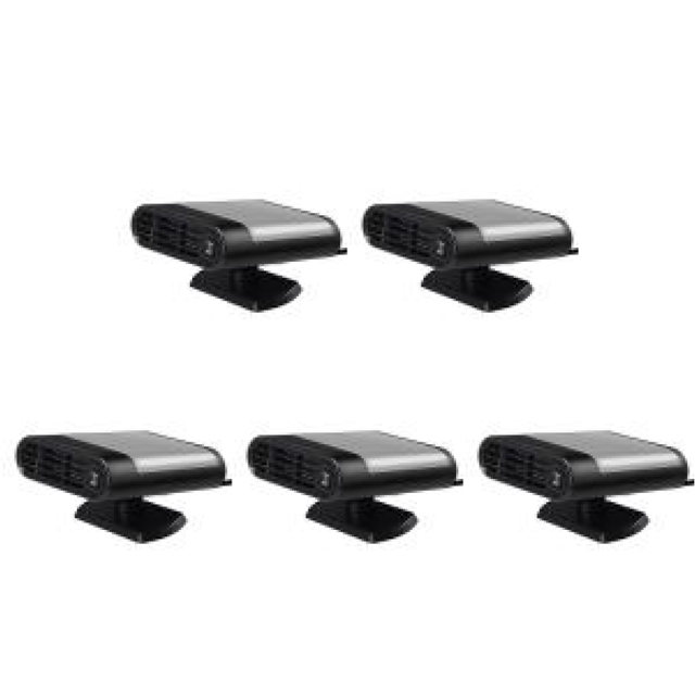 Desempañador de parabrisas automático de 12/24V, calentador antivaho giratorio de 360 grados, gris claro