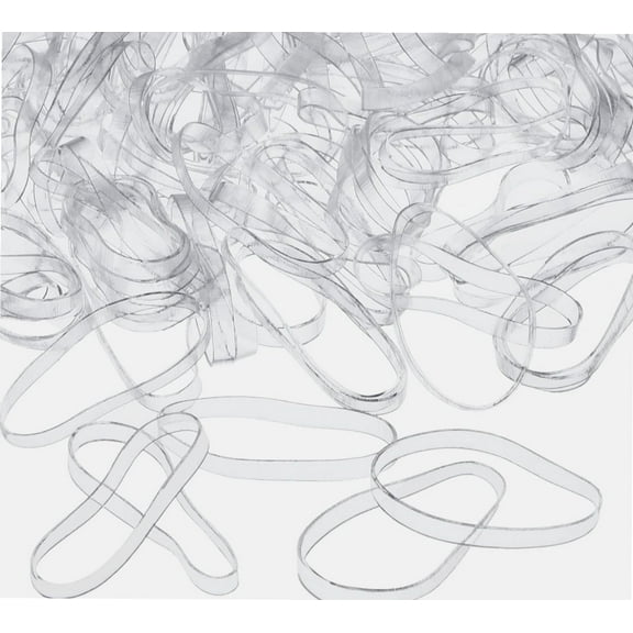 3 mm Clear Elastic Bands Hair Rubber Bands, 500 Pieces
