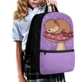 thumbnail image 3 of Yuyamidu Mushroom Otter Backpack with Lunch Box for Girls 6-8, Kawaii Kids School Bookbag with Pencil Case, Water Bottle Holder & Keychain, 5-Piece School Bag for 1st-3rd, Back to School Gifts, 3 of 7