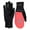 black/bright coral, variant on TrailHeads Women's Touchscreen Convertible Running Gloves with Reflective Waterproof Mitten Shell - black/bright coral (small/medium)