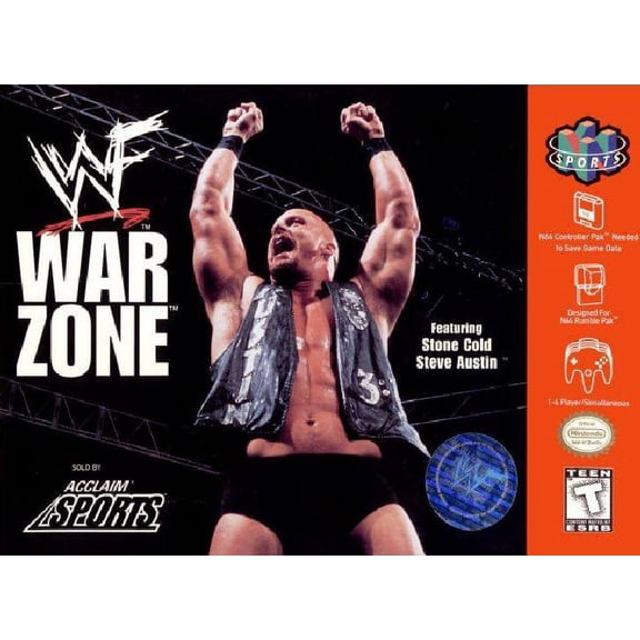 Restored WWF WarZone (Nintendo 64, 1999) (Refurbished)