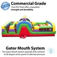 thumbnail image 2 of TentandTable Giant Inflatable Obstacle Course with Rock Climbing Wall, Slide, Tunnel, Commercial Bouncer with Blower, 30' x 11' x 11' Retro Theme, 2 of 8