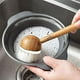 thumbnail image 3 of Cepillos de fregado, cepillo de bambú para platos, juego de estropajo de limpieza de madera para ollas, sartenes, fregadero de cocina, lavado de verduras, Juego de 3 Hy, 3 of 5