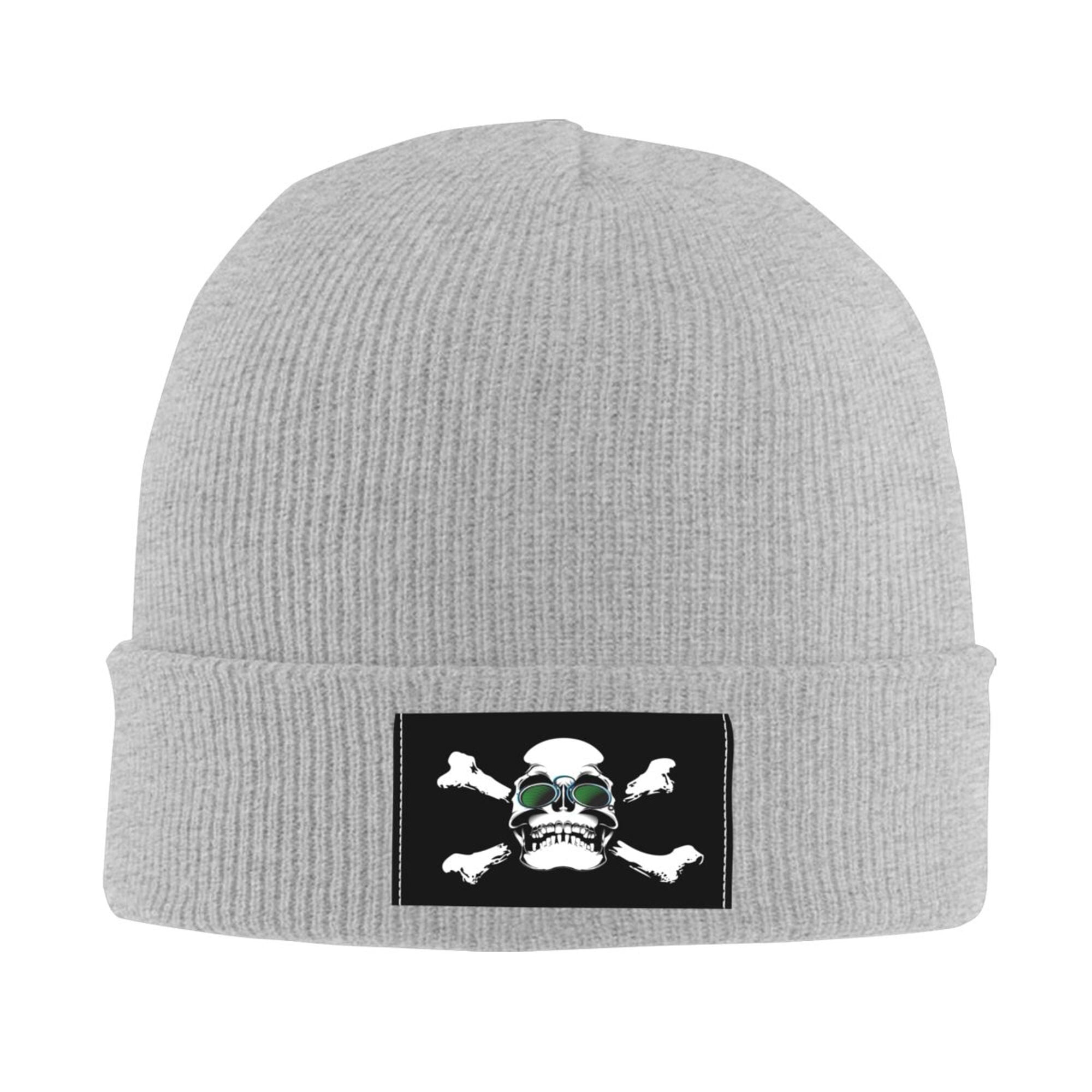 ZICANCN Knit Beanie Hat-Skeleton Scull Glasses Winter Cap Soft
