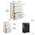 thumbnail image 3 of Callahan 24" 3 Drawer Base Cabinet, Black, 3 of 9