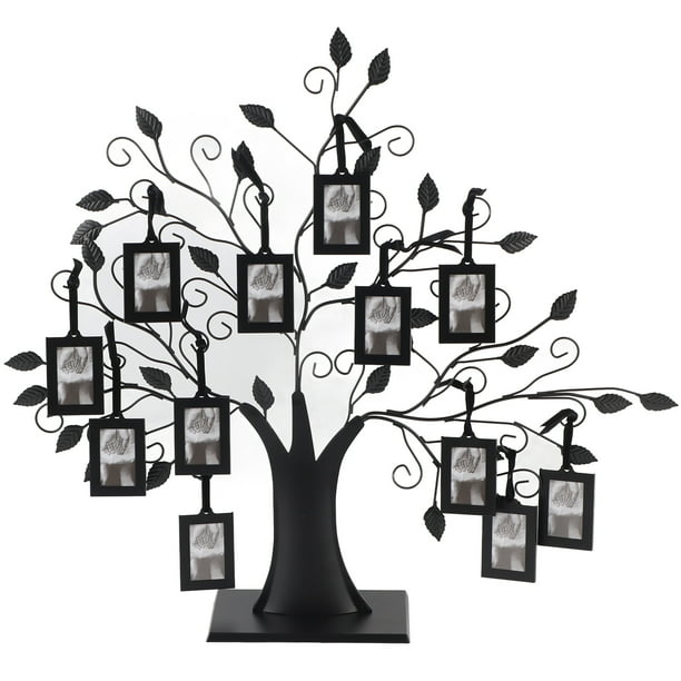 Árbol de recuerdos familiares: elegante marco de fotos para colgar en la pared para decoración del hogar