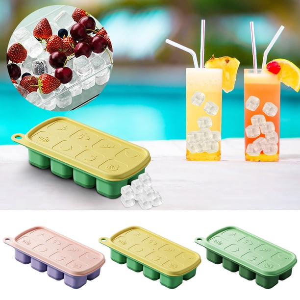 Fiudx Hielera de Fondo Blando, Apilable, Duradera, Sin Bpa, Fácil de Liberar, Reutilizable y Resistente, Ideal para Almacenar Alimentos y Uso Doméstico. Tamaño: 15 X 7 X 4 Cm.