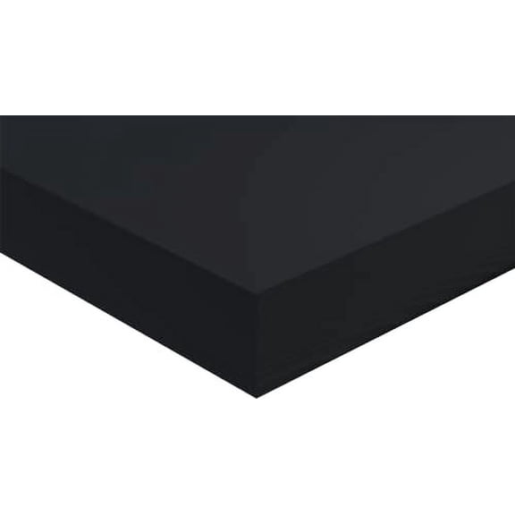 Expanded PVC Foam Board, Black, 1/4" (0.25", 6MM) Thick, 36" W X 36" L
