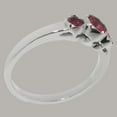 thumbnail image 4 of LBG British Made 18k White Gold Real Genuine Pink Tourmaline Womens Promise Ring - 33 size options - Size 5.75, 4 of 7