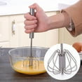 thumbnail image 5 of 2pcs stainless steel push mixer - easy to use manual mixer and plunger mixer for whipping cream, 5 of 5