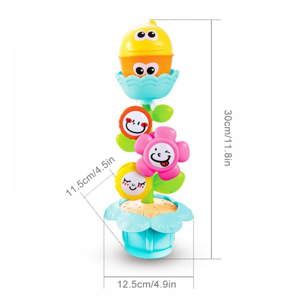 Yookidoo Baby Bath Toy Flow N Fill Spout Bathtub Magical Kids Toy Three Stackable Bathtime Play Cups And Water Spray Spout Walmart Com Walmart Com