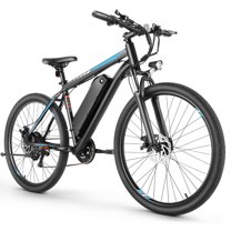 Elifine Electric Bike, 27.5" Ebike for Adults 500W Adult E-bicycles Electric Mountain Bike, 48V 10.4Ah Battery, Mountain E Bike, Lockable Suspension Fork Ebike for Mountain Beach Snow, UL2849