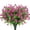 A001- Hot Pink, variant on Artificial Fake Flowers, Magenta Faux Eucalyptus Camellias, 8 Pack Artificial Decorative Flowers, No Fade UV Resistant for Home Wedding Outdoor Garden Vase Porch Centerpiece Arrangement Decoration