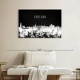 thumbnail image 2 of Elephant Stock Chicago Skyline Bw Wall Art - Horizontal Canvas Wall Art - Living Room Wall Decor - City Canvas - Black And Gray Decor - 39" x 26", 2 of 8