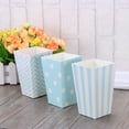 thumbnail image 2 of Spatiy 48pcs Popcorn Boxes Popcorn Bags Popcorn Container Popcorn Buckets for Movie Night Party Favors ( Stripes+ Waves+, Blue ), 2 of 7