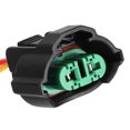 thumbnail image 4 of Wiring Socket Base, Compatible Heavy Duty 2pcs/set Heat Resistant ABS Plastic Female Adapter Wiring Socket  For Headlights Fog Lights, 4 of 8
