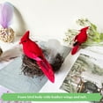 thumbnail image 4 of Red Cardinal Birds 5" Artificial Foam Birds with Feathers Clip for Christmas Tree Decor(6pcs Clip), 4 of 6