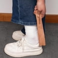 thumbnail image 5 of CONSDAN Shoe Horn | USA Grown Solid Cedar Wood Shoe Horn, Shoe Horn for Men Women and Senior, Wooden Boot Horn, Shoe Helpers, 9-1/2" L, 5 of 6
