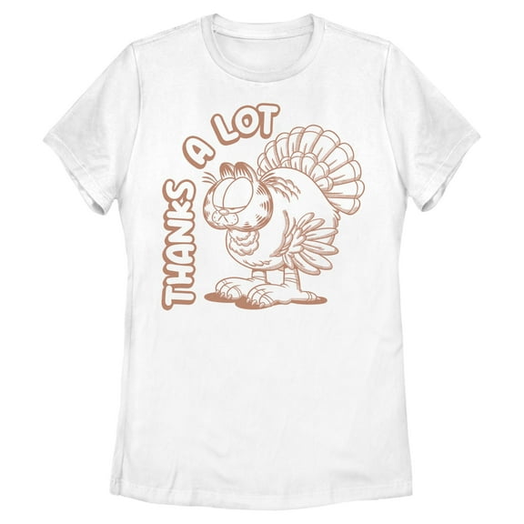 Womens Garfield Thanks A Lot Turkey T Shirt