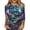 Green, variant on Womens Halloween Tops Spider Web Spider 3/4 Sleeve Funny T Shirts Skull Bat Crew Neck Horror Blouses, 2XL
