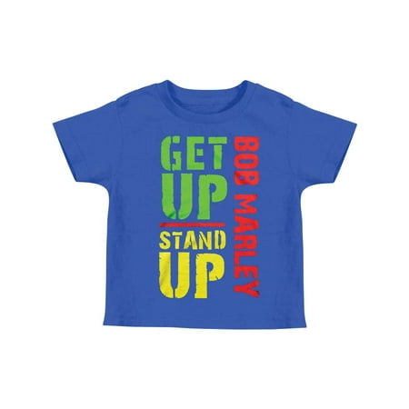 Bob Marley Boys' Get Up Childrens T-shirt Blue