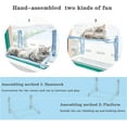 thumbnail image 3 of Cat Bed, Cat Window Perch Seat Suction Cups Cat Hammock Pet Resting Seat Safety Cat Shelves Blue, 3 of 10
