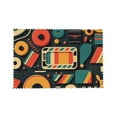 thumbnail image 7 of DouZhe Polyester Placemats Set of 4, Retro Colorful Background Pattern Heat Resistant Place Mats for Dining Table, 12" x 18", 7 of 7