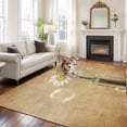 thumbnail image 2 of White Daisy Area Rugs 5'x7', Washable Small Throw Rugs for Laundry Room Playroom, Farmhouse Vintage Botanical Vase Flowers Indoor Outdoor Rug Non-Slip Low Pile Carpet Runner Reversible Floor Mats, 2 of 8