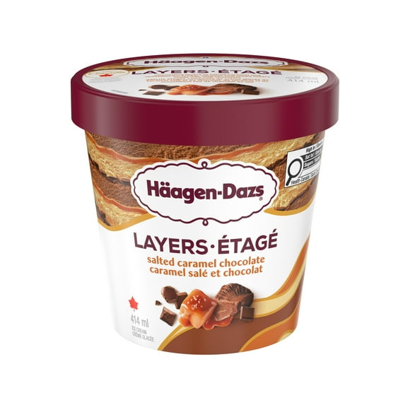 Layers Salted Caramel Chocolate Ice Cream, 414 mL
