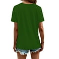 thumbnail image 5 of Women's V Neck T Shirts Casual Short Sleeve Summer Basic Tops Tees, 5 of 5