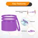 thumbnail image 5 of Uxcell 24Pcs Pulseras de Goma, Pulseras de Silicona de Color Sólido para Deporte/Ejercicio/Baloncesto Hombres Mujeres Adolescentes [Púrpura], 5 of 6