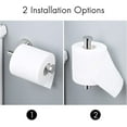 thumbnail image 2 of VirgilSon Chrome Toilet Roll Holder Stainless Steel Toilet Paper Holder Tissue Dispenser for Bathroom and Kitchen Contemporary Style Wall Mounted Polished Steel, 2 of 9