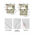 thumbnail image 5 of Vintage Leaves Swag Kitchen Curtains Sets for Windows 24 Inch Length, Tree Branch Plant Flower Texture Short Window Curtain Panels Swags Valances and Tiers 3 Piece Set for Cafe/Dining Room, 5 of 5